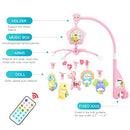 Baby Crib Mobile for Pack and Play, Crib Toys with Light and Music, Remote