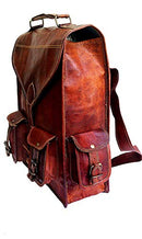 convertible leather 15.6" laptop bag backpack messenger bag office briefcase