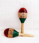 Maracas,2pcs 10inch Large Wood Rumba Shakers,Latin Hand Percussion with Full, Bright Vibrant Sound