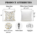 Classical Embroidery Jacquard Square Decorative Throw Pillow Case