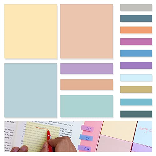 Transparent Sticky Notes - 500Pcs Clear Sticky Note for Books Annotation, Planner, Bible A