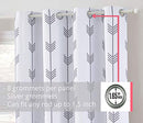 Arrow Printed Room Darkening Thermal Grommet Window Curtain Drape