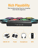 Drum Pad Kit for Beginners Kids with Build-in Stereo Speaker, Drum Sticks, Great Holiday