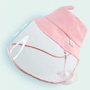 Kids Isolation Protective Cap Fisherman Baby Sun Hat Cute Mouse Design