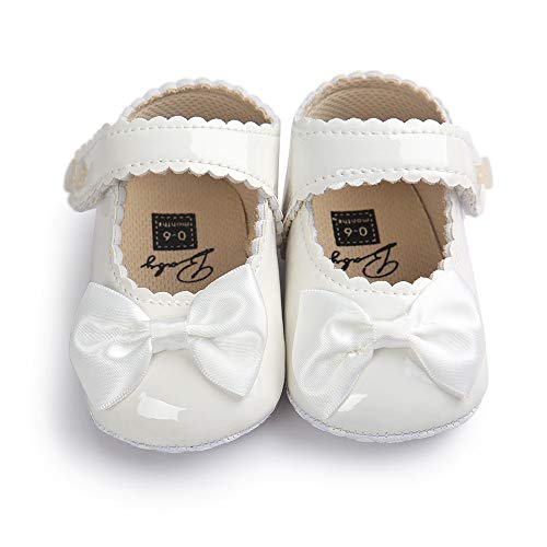 Infant Baby Girls Soft Sole Bowknot Princess Wedding Dress Mary Jane Flats