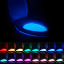 2 Pack Toilet Night Lights,16-Color Motion Activated Detection Bowl Light
