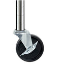 4-Inch Caster Roller Wheels for HCD Shelving Unit, Set of Four,Black