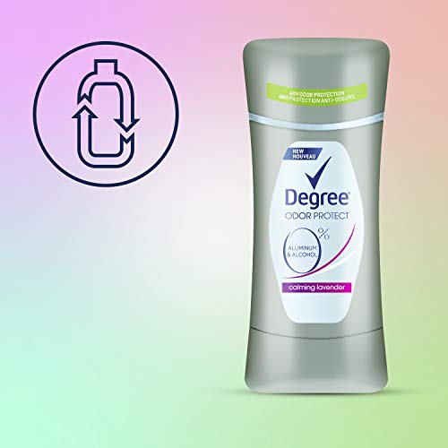 Degree 0% Aluminum Free Deodorant 48H Odor Protection Calming Lavender Deodorant