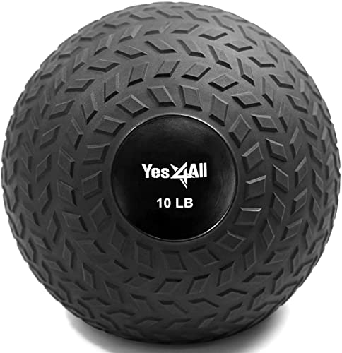 Yes4All 10 lbs Slam Ball for Strength and Crossfit Workout