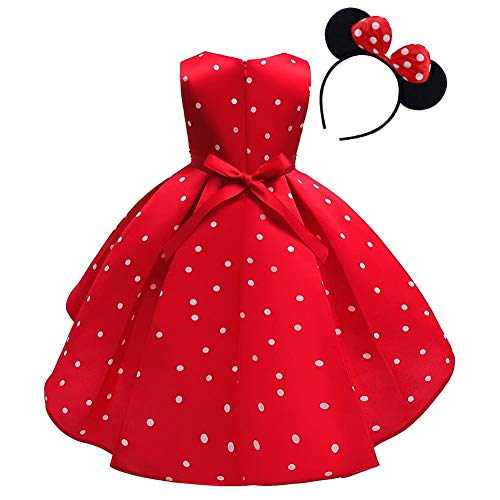 Girls Polka Dot Halloween Christmas Princess Party Cosplay Costume