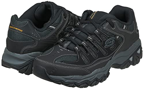 Skechers mens After Burn fashion sneakers, Black, 10 US