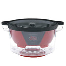 West Bend 82505 Stir Crazy Electric Hot Oil Popcorn Popper Machine Offers Large Lid for Serving Bowl and Convenient Storage, 6-Quart, Red