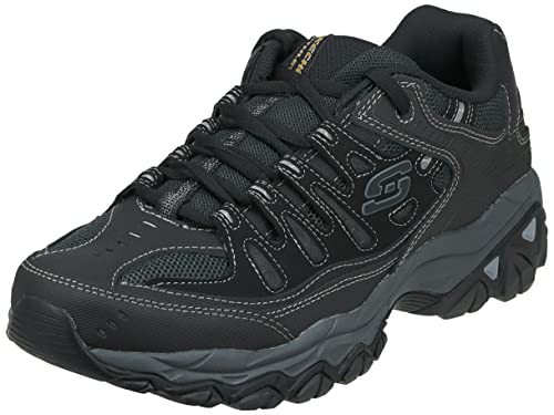 Skechers mens After Burn fashion sneakers, Black, 10 US