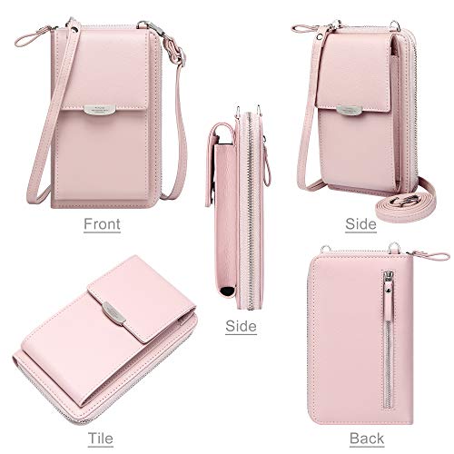 Small Crossbody Bag Cell Phone Purse Wallet with Credit Card Slots for Women
