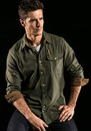 Men's All Cotton Flannel Shirt, Long Sleeve Casual Button Up Plaid Shirt