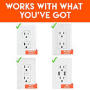 On-Wall Surge Protector with 6 Pivoting AC Outlets & 1080 Joules of Surge Protection