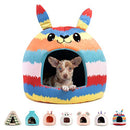 Best Friends by Sheri Novelty Pet Hut in Piñata Blue - 360 Degree Coverage for Comfort and Security, Washable, for Pets up to 15lbs.
