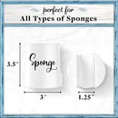 Sponge Holder for Kitchen Sink - Ceramic Porcelain Cup for Sponges -  White