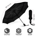 The Original Portable Travel Umbrella - Umbrellas for Rain Windproof, Strong Compact