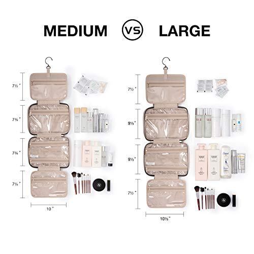 Toiletry Bag Travel Bag with hanging hook, Water-resistant Makeup Cosmetic Bag Travel