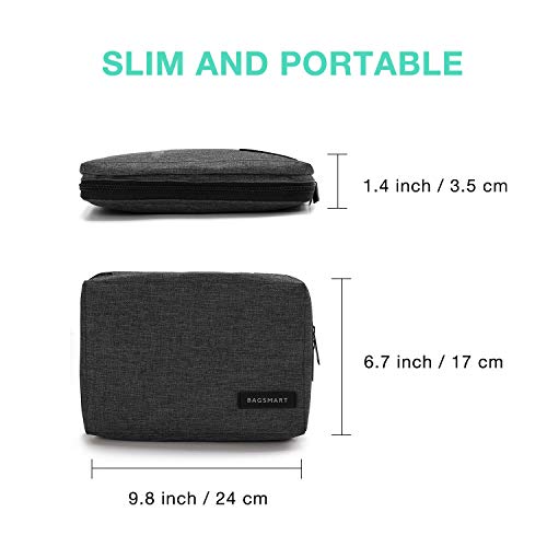 BAGSMART Electronic Organizer Small Travel Cable Organizer Bag for Hard Drives