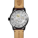 Fossil Men's Automatic Stainless Steel and Leather Three-Hand Watch