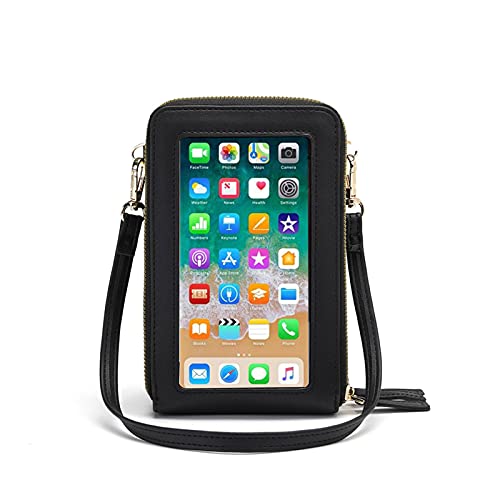 Women Touch Screen Crossbody Phone Purse, RFID Shoulder Handbags Credit Card Wallet