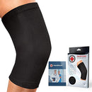 Doctor Developed Knee Brace / Knee Support / Knee Compression Sleeve [single] & Doctor Written Handbook -guaranteed relief for Arthritis, Tendonitis, Injury, (Black/Pink) (Black, 6X-Large (Pack of 1))