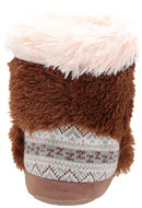 Girl's Zoo Friends Bootie Slipper, Sleepy Sloth, X-Small Little Kid US