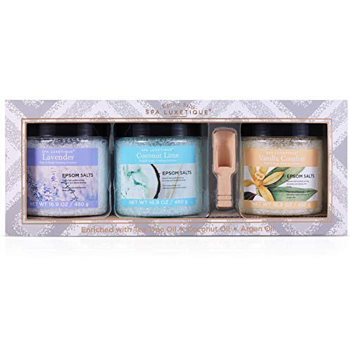 Epsom Bath Salts for Soaking, Epsom Salts Foot Soak, Bath Salts Gift Set