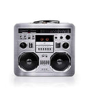 Retro Boombox Radio Lunchbox Tin Tote -1980s Inspired Merchandise Container