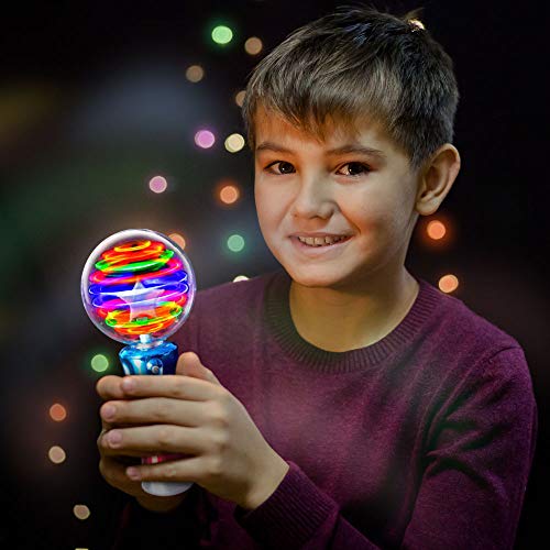 Light Up Magic Ball Toy Wand for Kids - Flashing LED Wand