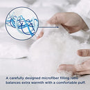Comforter Full Size Duvet Insert - Down Alternative White Full Size Comforter, Quilted All