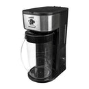 Iced Tea and Coffee Maker with 64 Ounce Pitcher, Black