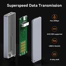 MAIWO USB 3.2 Gen2x2 Type C External Hard Drive Enclosure for 12+16 PIN MacBook AHCI SSDs with Aluminum Alloy Case, Transmisson max 20Gbps