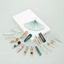 20 PCS Macaron Pearl Acrylic Resin Metal Fashion Hair Clips Set