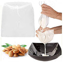 2 Pcs Pro Quality Nut Milk Bag - Reusable Almond Milk Bag & All Purpose Food Strainer
