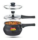 Deluxe Duo Plus Pressure Cooker, 2 Litre, Black
