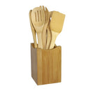 Bamboo Cooking Utensil Set, 12 Inch, Natural