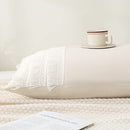 Boho Body Pillow Cover of 1, Boho Decorative Pillow for Bed with Pocket Closure Beige
