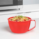 Microwave Bowl for Noddles, Pasta, and Soup with Lid and Handle