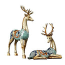 Good Luck Deer Decor, Deer Figurine Home Decor, Deer Statues Decorations for Home