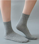 10 Pack Athletic Cotton Basic Crew Socks Autumn School Uniform Casual Sports,Plain Grey