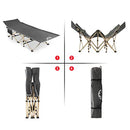 Camping Cot, 450LBS(Max Load), Portable Foldable Outdoor Bed with Carry Bag