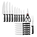 18-Piece Never Needs Sharpening High-Carbon Stainless Steel Knife Block Set