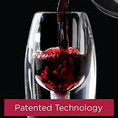 Deluxe Essential Red Pourer and Decanter Tower Stand Set Easily and Conveniently