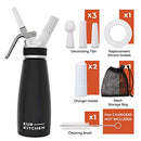 Professional Aluminum Whipped Cream Dispenser - Leak-Free Whip Cream Maker