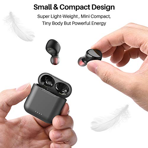 True Wireless Earbuds Bluetooth Headphones Touch Control with Wireless Charging Case