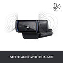Logitech C920x HD Pro Webcam, Full HD 1080p/30fps Video Calling, Clear Stereo Audio