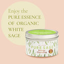 Aromatherapy Candles, Pure White Sage Candles for Cleansing House Chakra Healing
